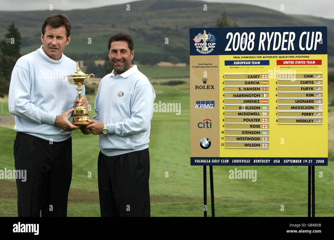 Golf - Ryder Cup Pressekonferenz - Gleneagles Stockfoto