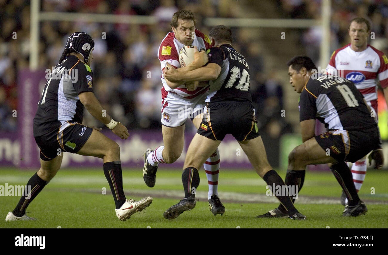 Rugby League - Engage Super League Beseitigung Play-Off - Wigan Warriors V Bradford Bulls - Stobart-Stadion Stockfoto