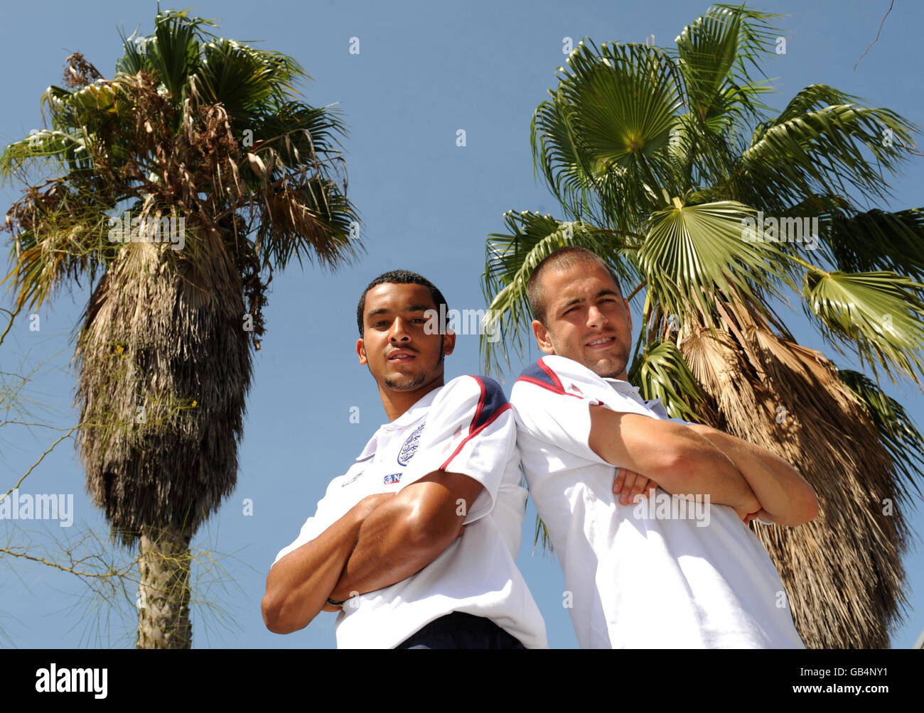 Fußball - FIFA World Cup 2010 - Qualifikationsrunde - Gruppe 6 - England-Pressekonferenz - Grand Marina Hotel - Barcelona Stockfoto