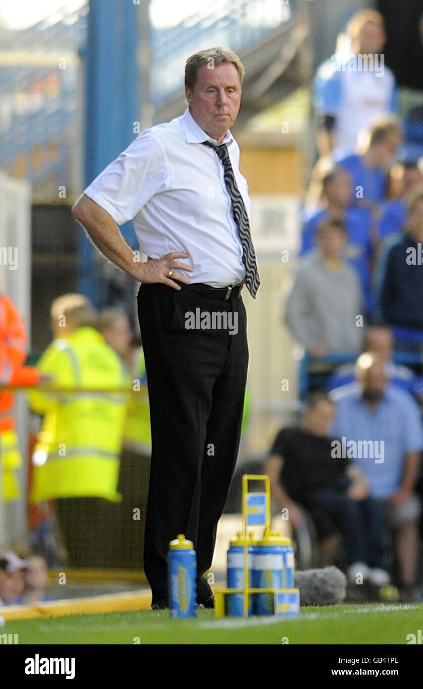 Fußball - Barclays Premier League - Portsmouth gegen Middlesbrough - Fratton Park. Portsmouth-Manager Harry Redknapp auf der Touchline. Stockfoto