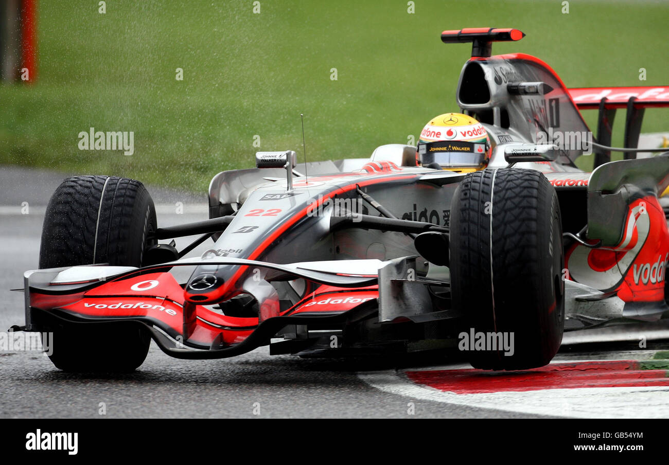 Vodafone McLaren Fahrer Lewis Hamilton beim Großen Preis von Italien in Monza, Italien. Stockfoto
