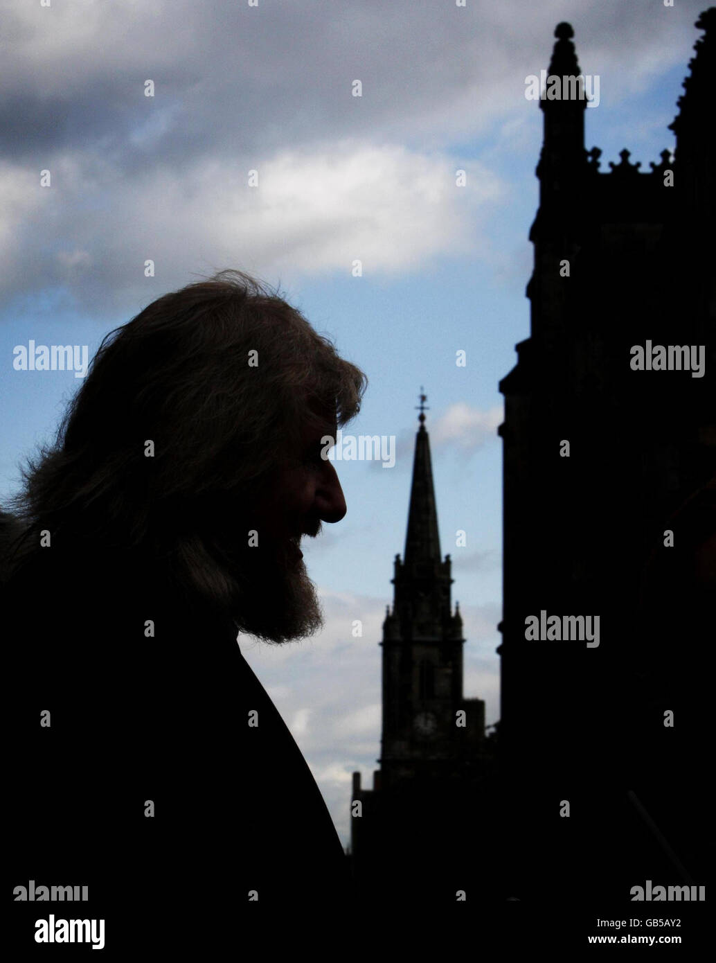 Blitzerkameras rechtliche Anfechtung. Robbie, der Pict, der sich gegen den Einsatz von Blitzern einsetzt, verlässt den High Court in Edinburgh. Stockfoto