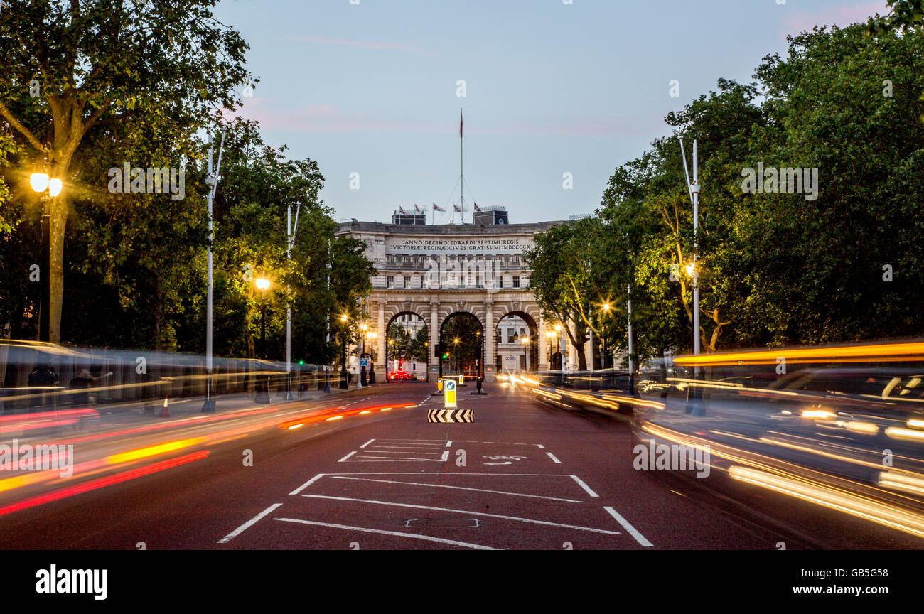 Die Mall at Night-London-UK Stockfoto