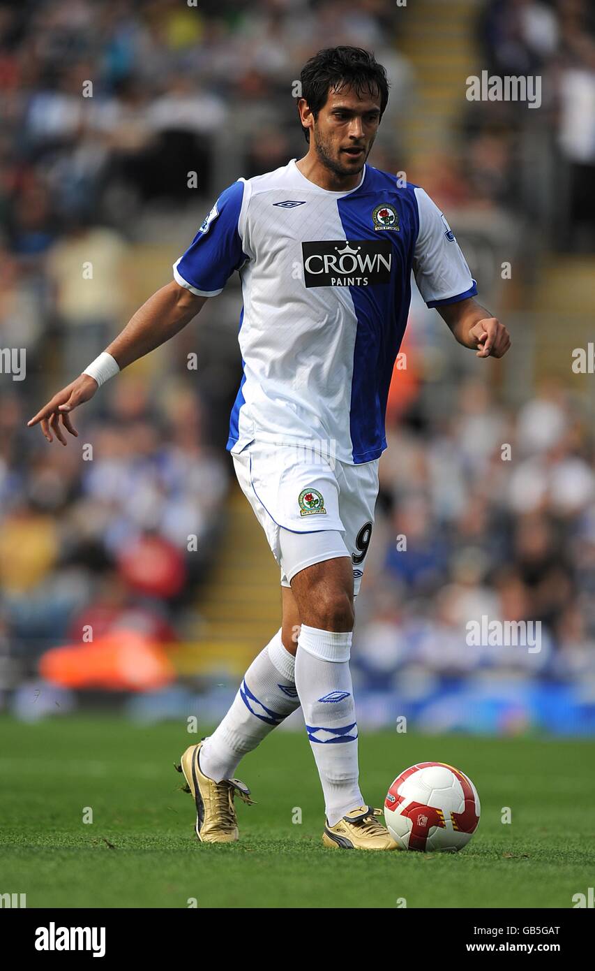 Fußball - Barclays Premier League - Blackburn Rovers gegen Arsenal - Ewood Park. Roque Santa Cruz, Blackburn Rovers Stockfoto
