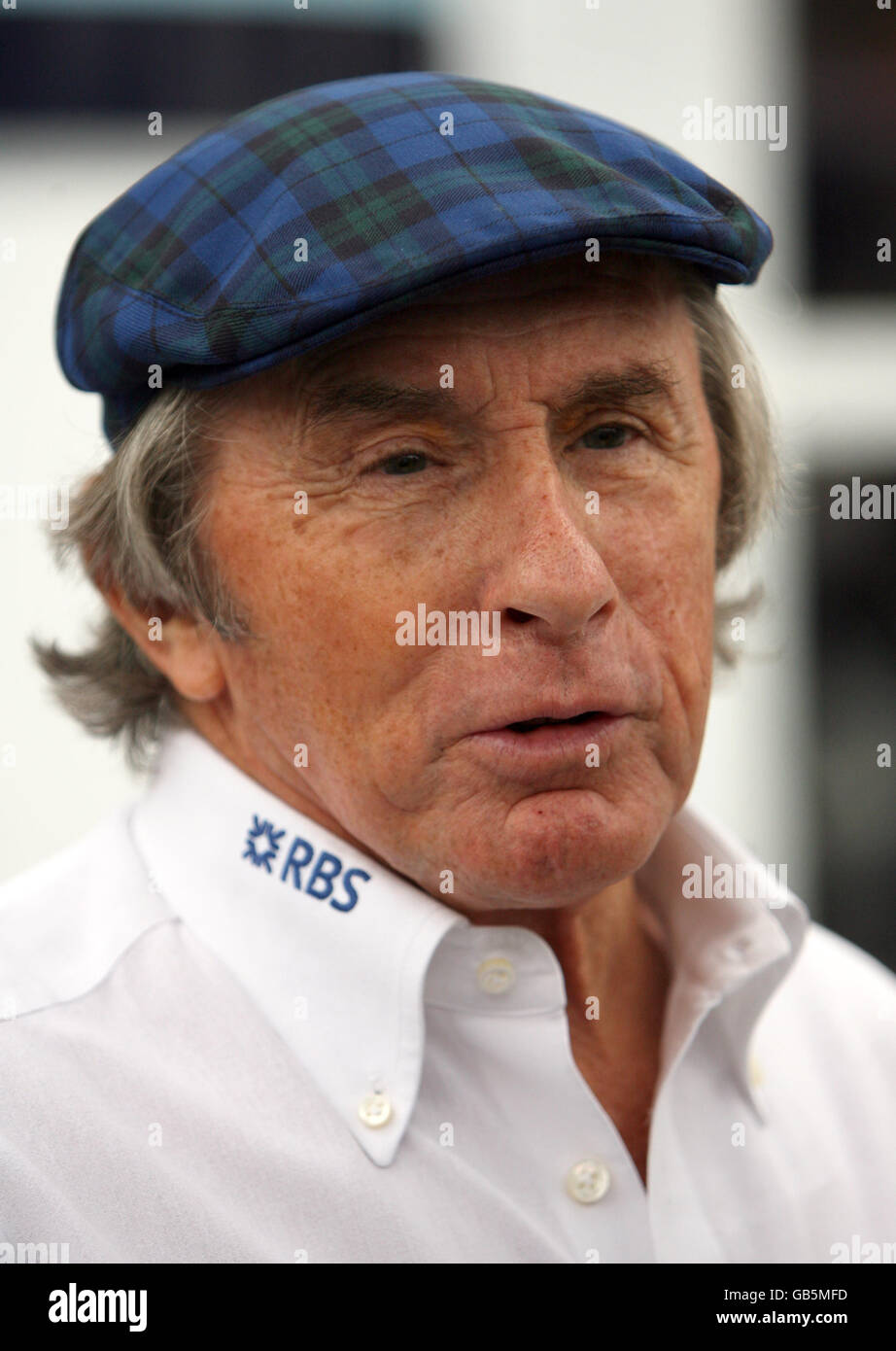 Der ehemalige Formel-1-Star Jackie Stewart nimmt am Grand Prix von Italien in Monza Teil. Stockfoto