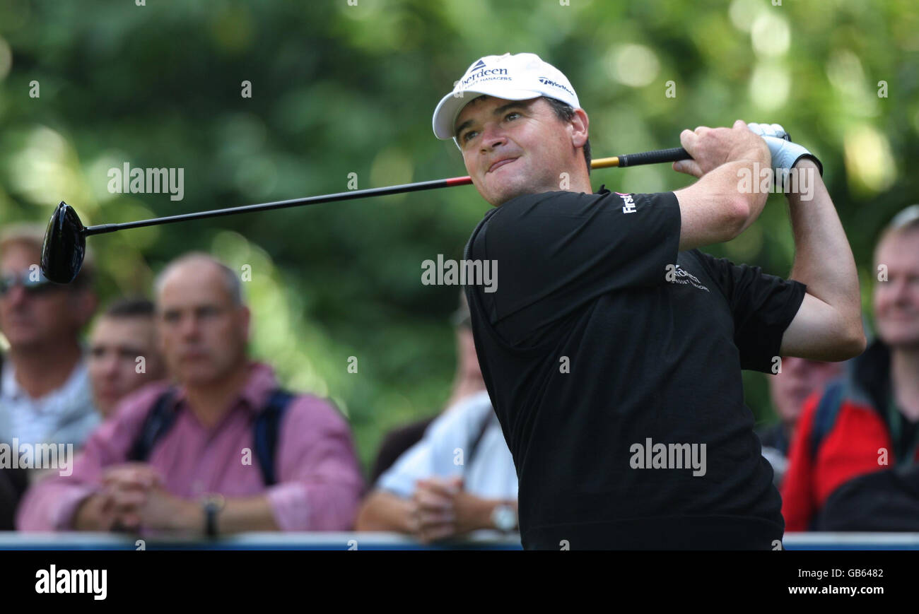 - Quinn Versicherung British Masters - Golftag zwei - Glockenturm Stockfoto