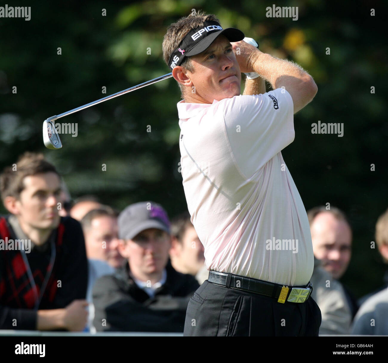 - Quinn Versicherung British Masters - Golftag zwei - Glockenturm Stockfoto