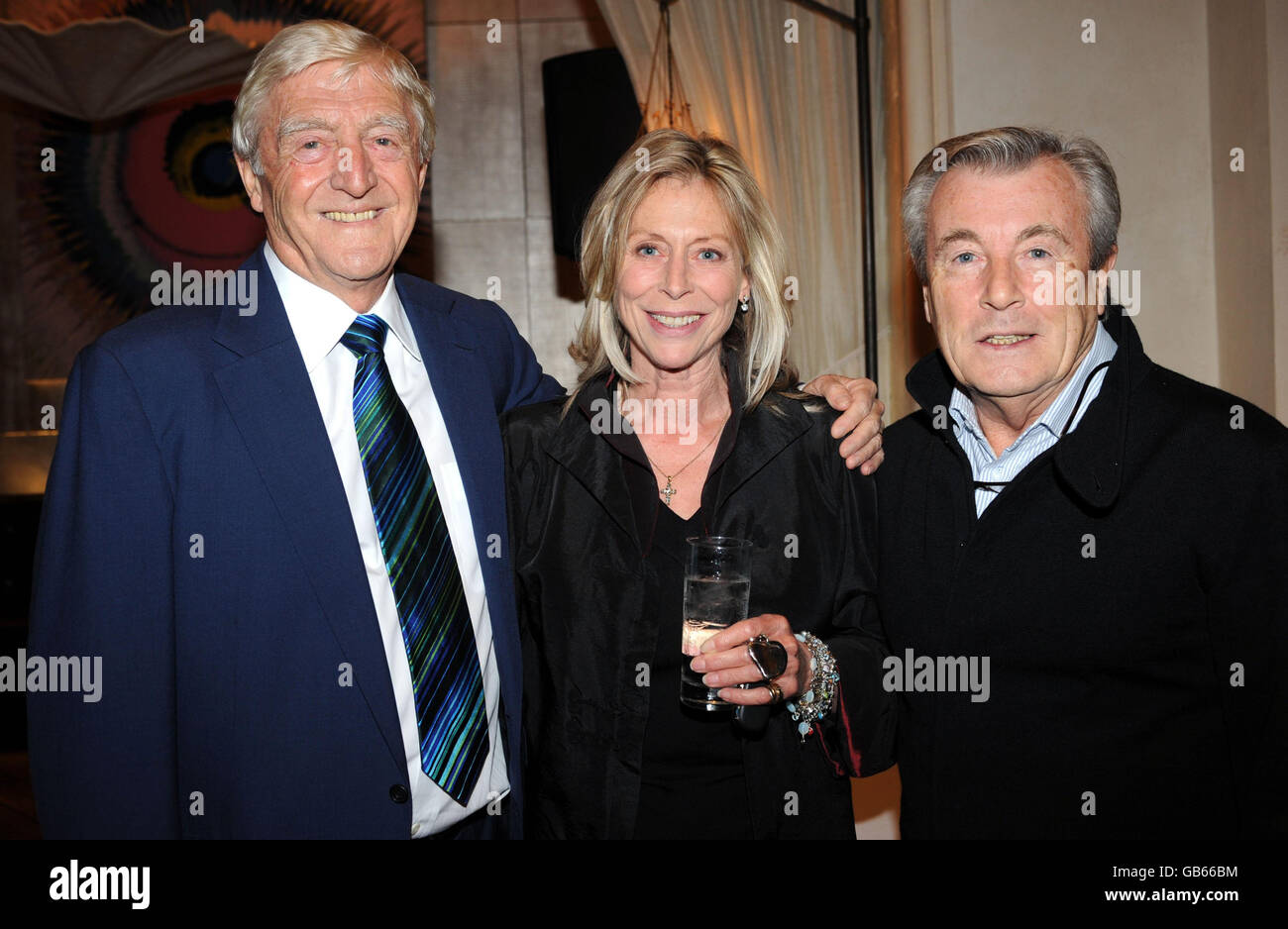 Sir Michael Parkinson Buch Partei - London Stockfoto