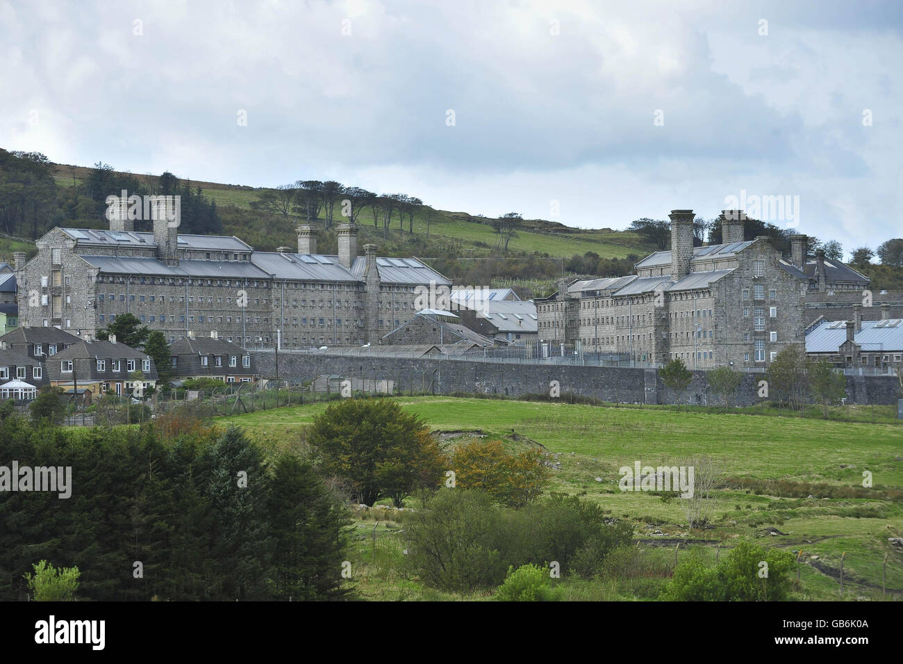 HM Gefängnis Dartmoor. Allgemeine Ansicht des HM Gefängnisses Dartmoor, Devon. Stockfoto