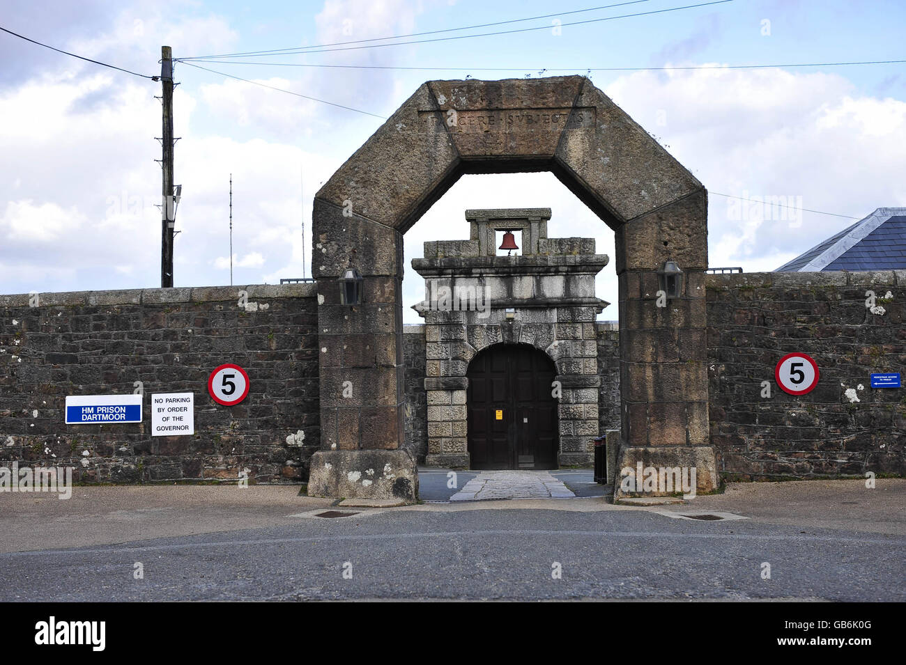 HM Gefängnis Dartmoor - Devon. Allgemeine Ansicht des HM Gefängnisses Dartmoor, Devon. Stockfoto