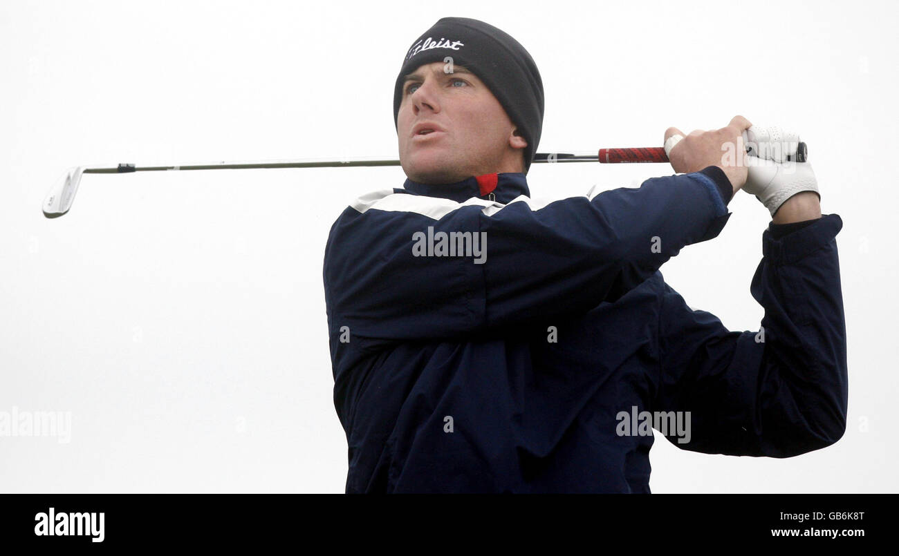 Golf - Alfred Dunhill Links Championship - Tag Drei - Carnoustie Golf Course - Angus. Schwedens Robert Karlsson am 2. Während der Alfred Dunhill Links Championship auf dem Carnoustie Golf Course, Angus. Stockfoto