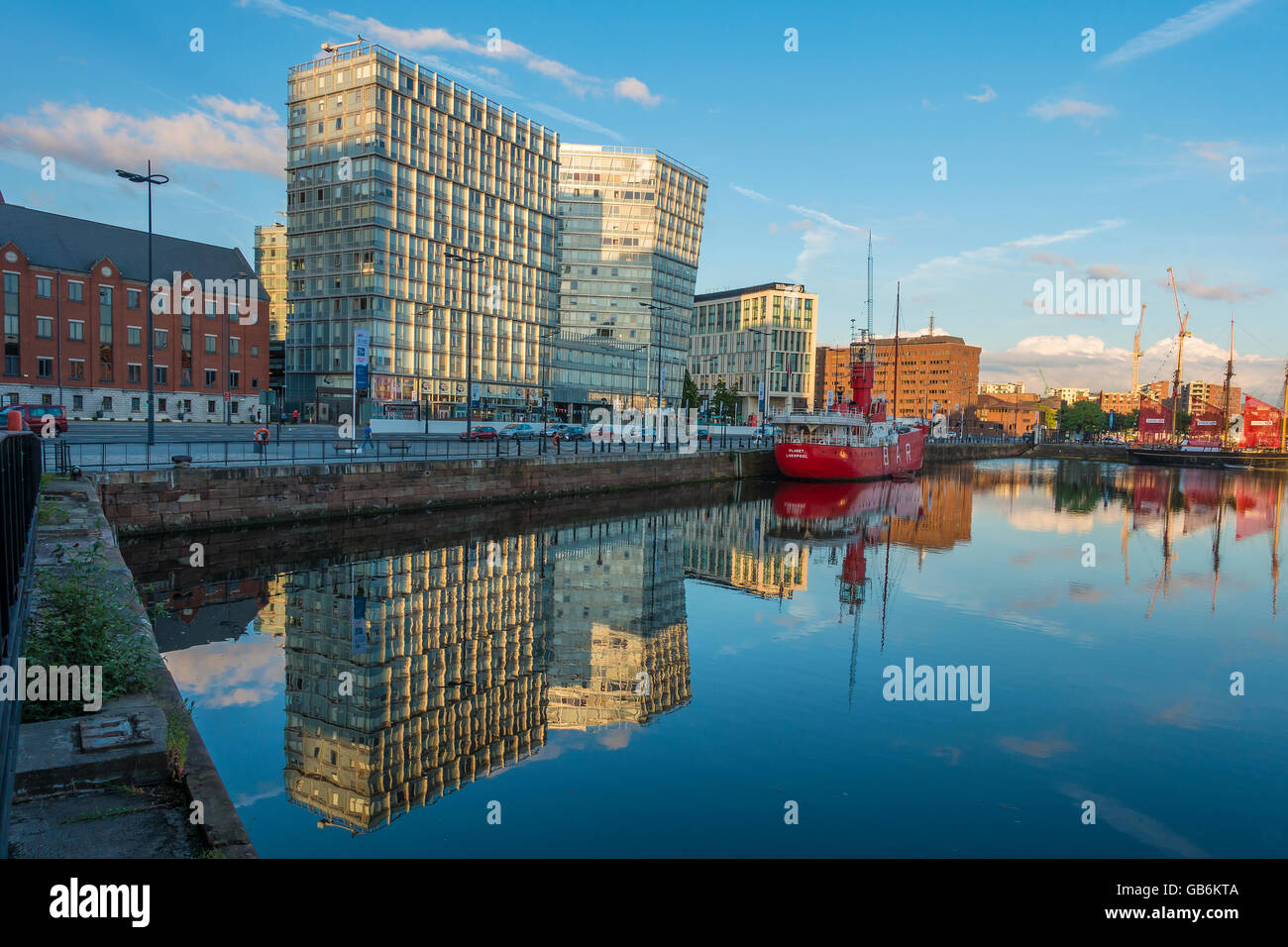 Canning Dock und Strand Street Liverpool England Stockfoto