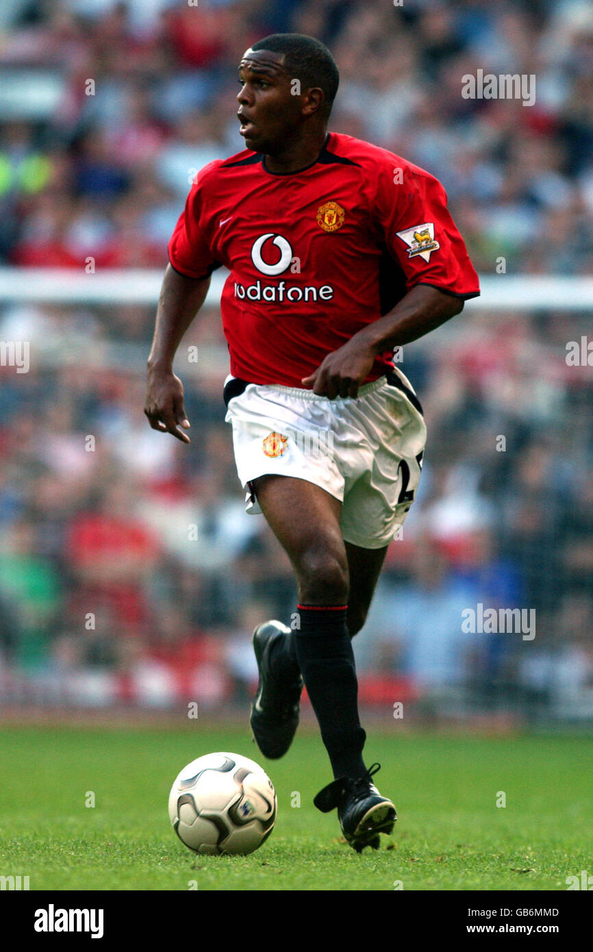 Fußball - FA Barclaycard Premiership - Manchester United / Arsenal. Quinton Fortune, Manchester United Stockfoto