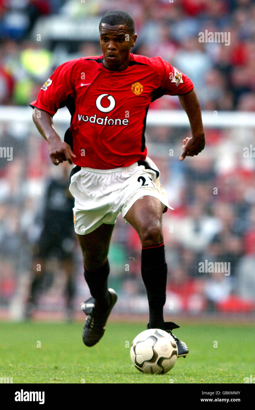 Fußball - FA Barclaycard Premiership - Manchester United / Arsenal. Quinton Fortune, Manchester United Stockfoto