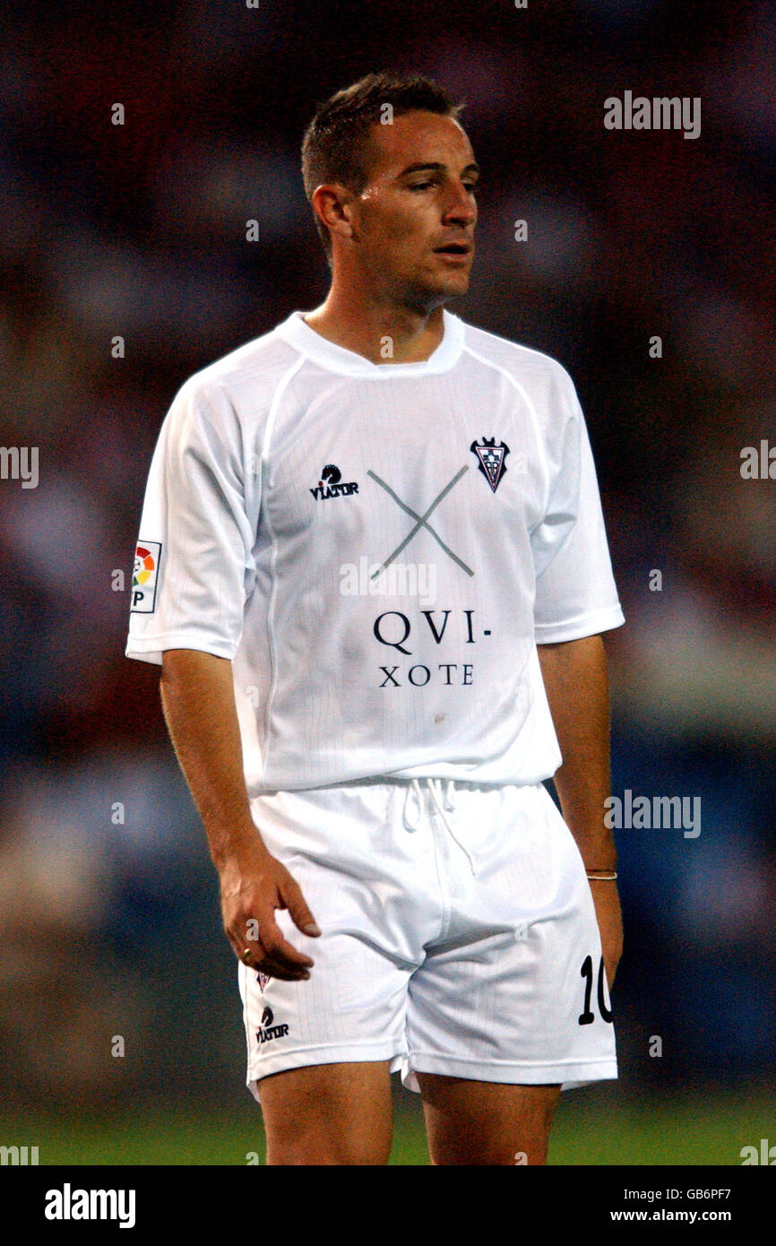 Fußball - Spanische Primera Liga - Atletico Madrid / Albacete. Ivan Diaz, Albacete Stockfoto