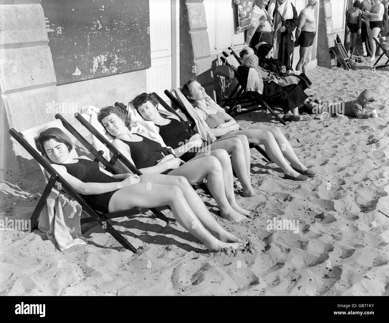 British Holidays - Meer - Bournemouth - 1958 Stockfoto