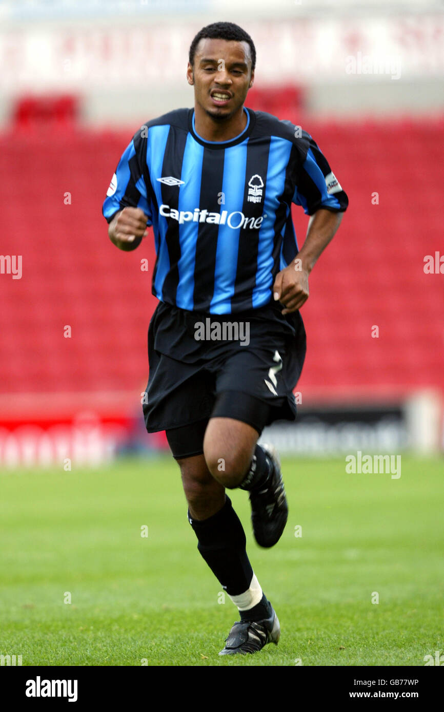 Fußball - Nationwide League Division One - Stoke City / Nottingham Forest. Mathieu Louis-Jean, Nottingham Forest Stockfoto