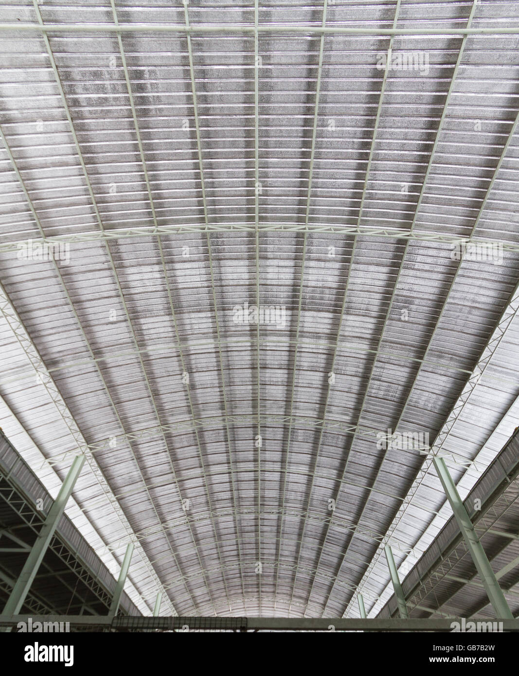 Metallstruktur Dacharchitektur Stockfoto