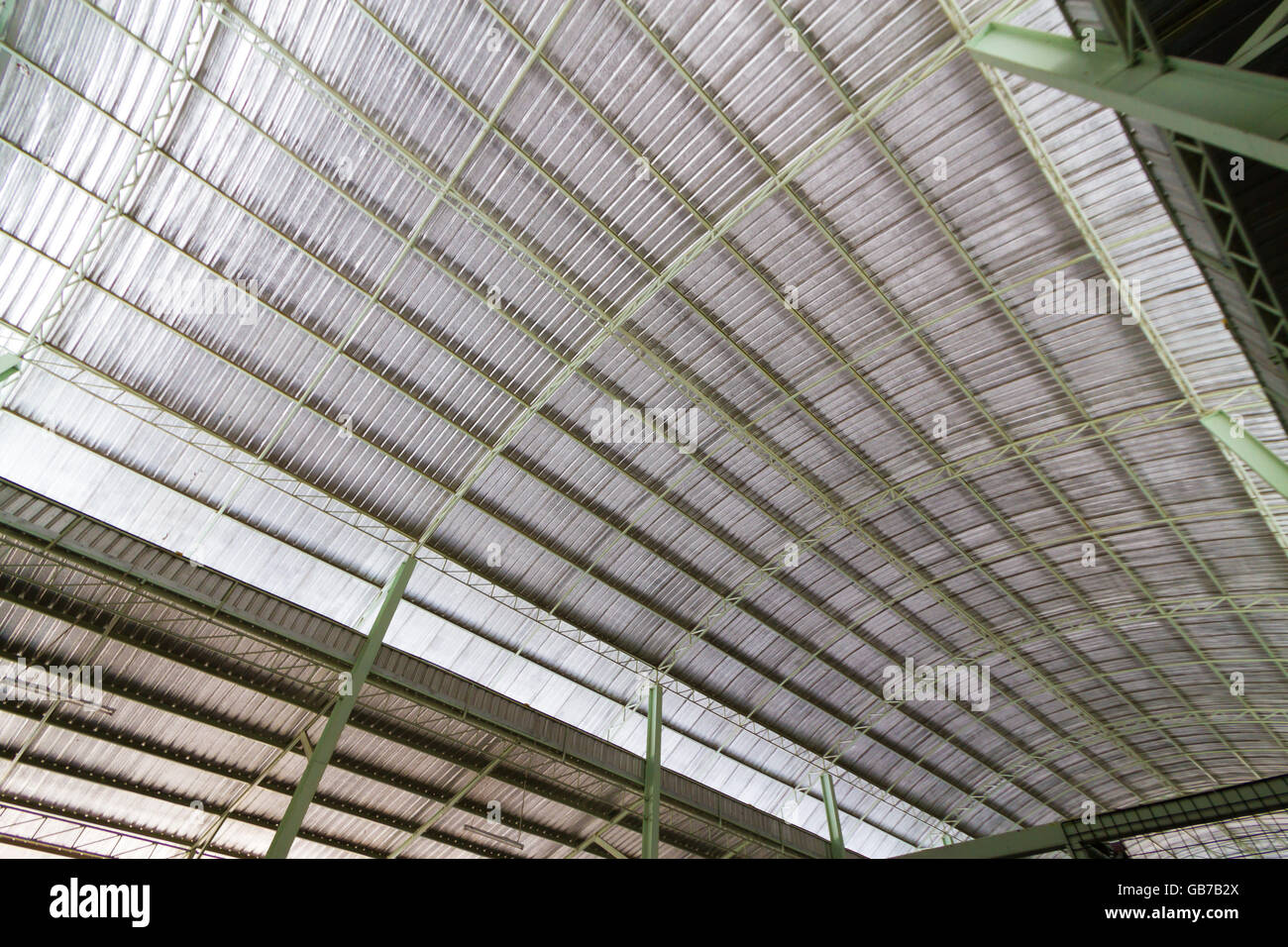 Metallstruktur Dacharchitektur Stockfoto