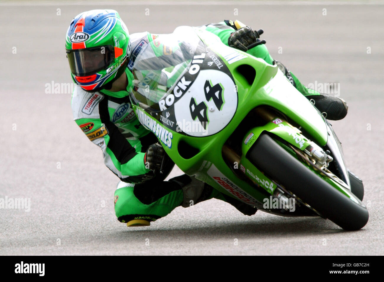 Motorradfahren - British Superbike Championship - Rockingham. Scott Smart, Hawk Kawasaki Stockfoto