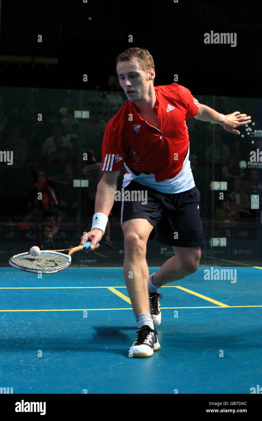 Squash - Hi-Tec Squash World Championships 2008 - National Squash Center. Gregory Gauleiter, Frankreich Stockfoto