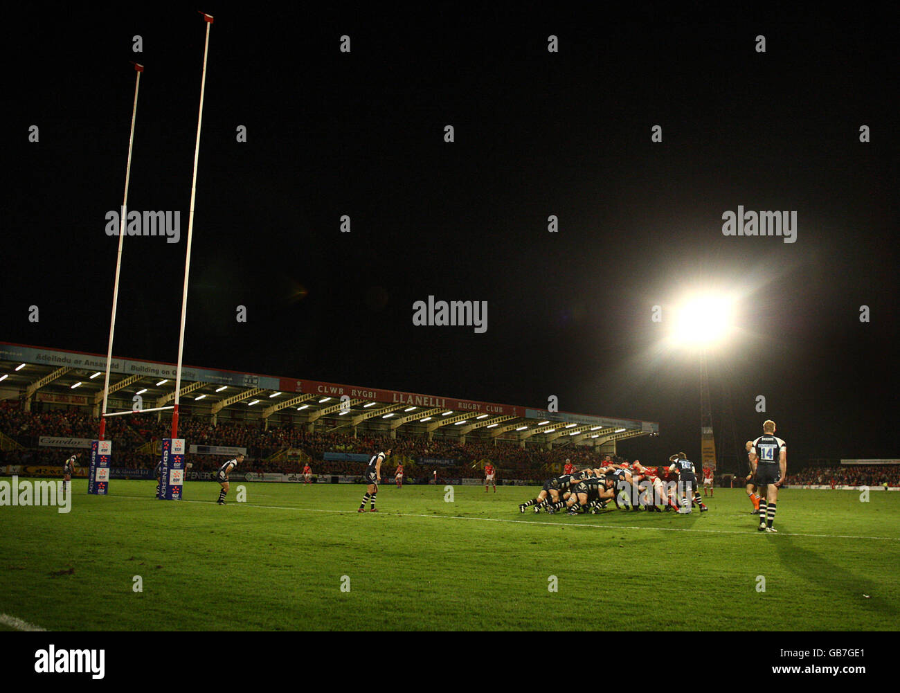 Rugby-Union - EDF Energy Cup - Llanelli Scarlets V Bristol Rugby - Stradey Park Stockfoto