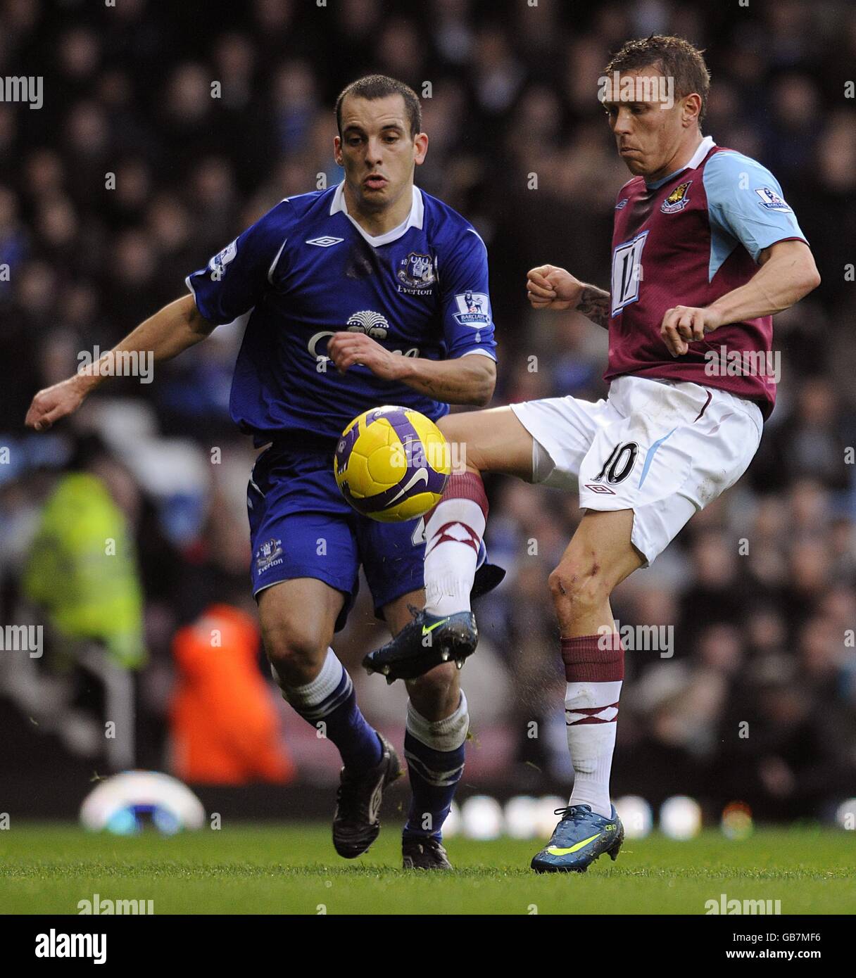 Fußball - Barclays Premier League - West Ham United V Everton - Upton Park Stockfoto