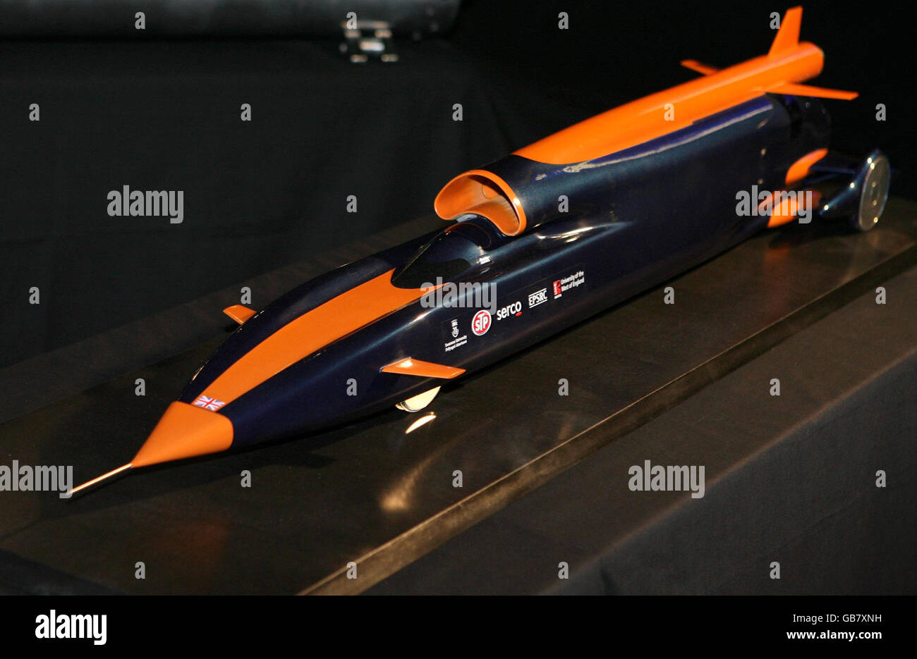 Projekt zur Land-Gang Supersportwagen ins Leben gerufen Stockfoto