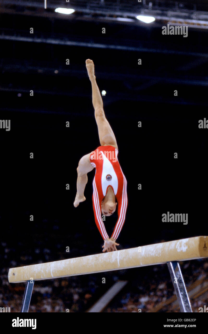 Gymnastik - Moskau Olympiade 1980 Stockfoto