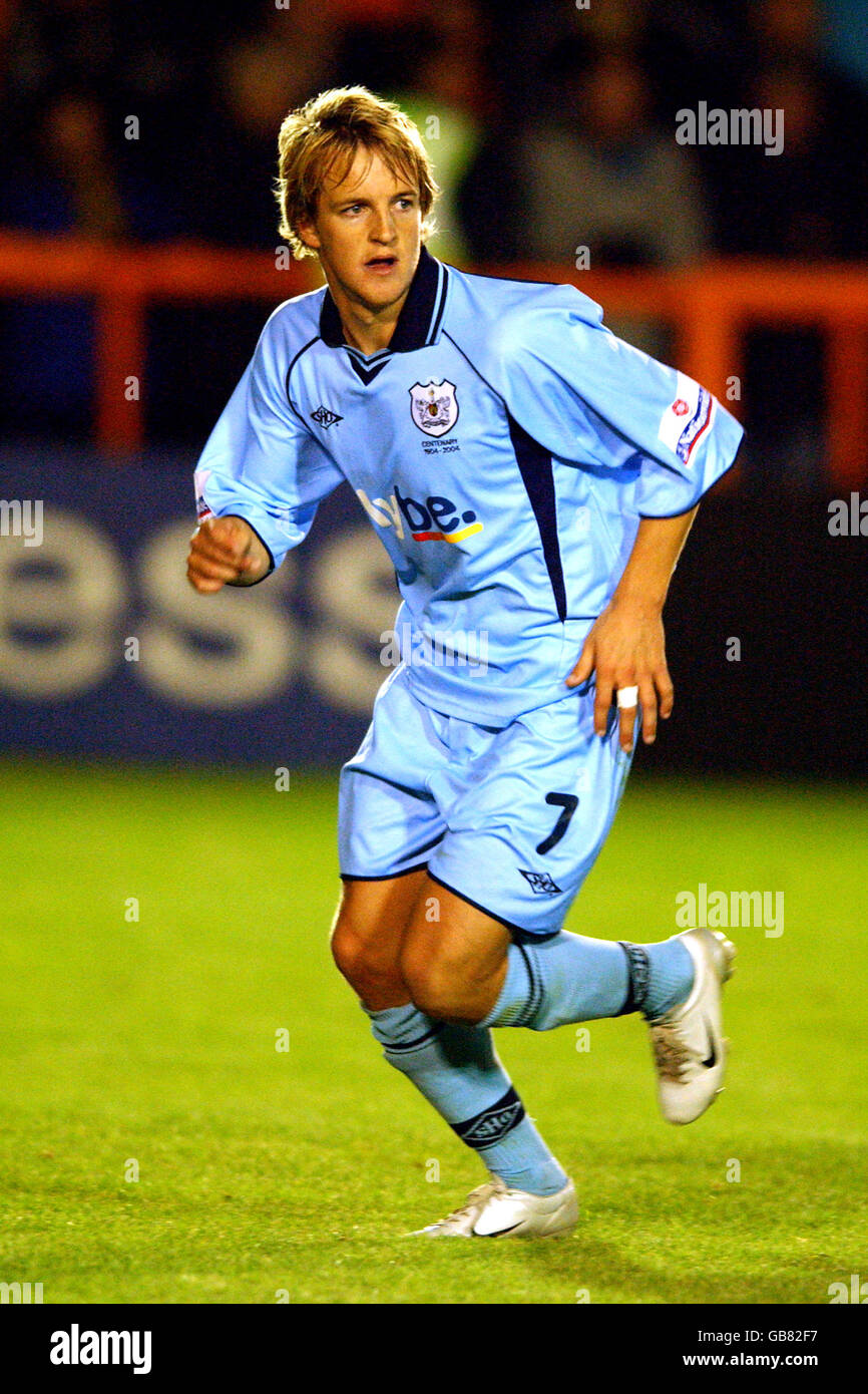 Fußball - Nationwide Conference - Barnett / Exeter City. James Coppinger, Exeter City Stockfoto