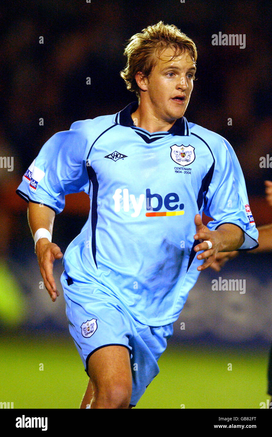 Fußball - Nationwide Conference - Barnett / Exeter City. James Coppinger, Exeter City Stockfoto