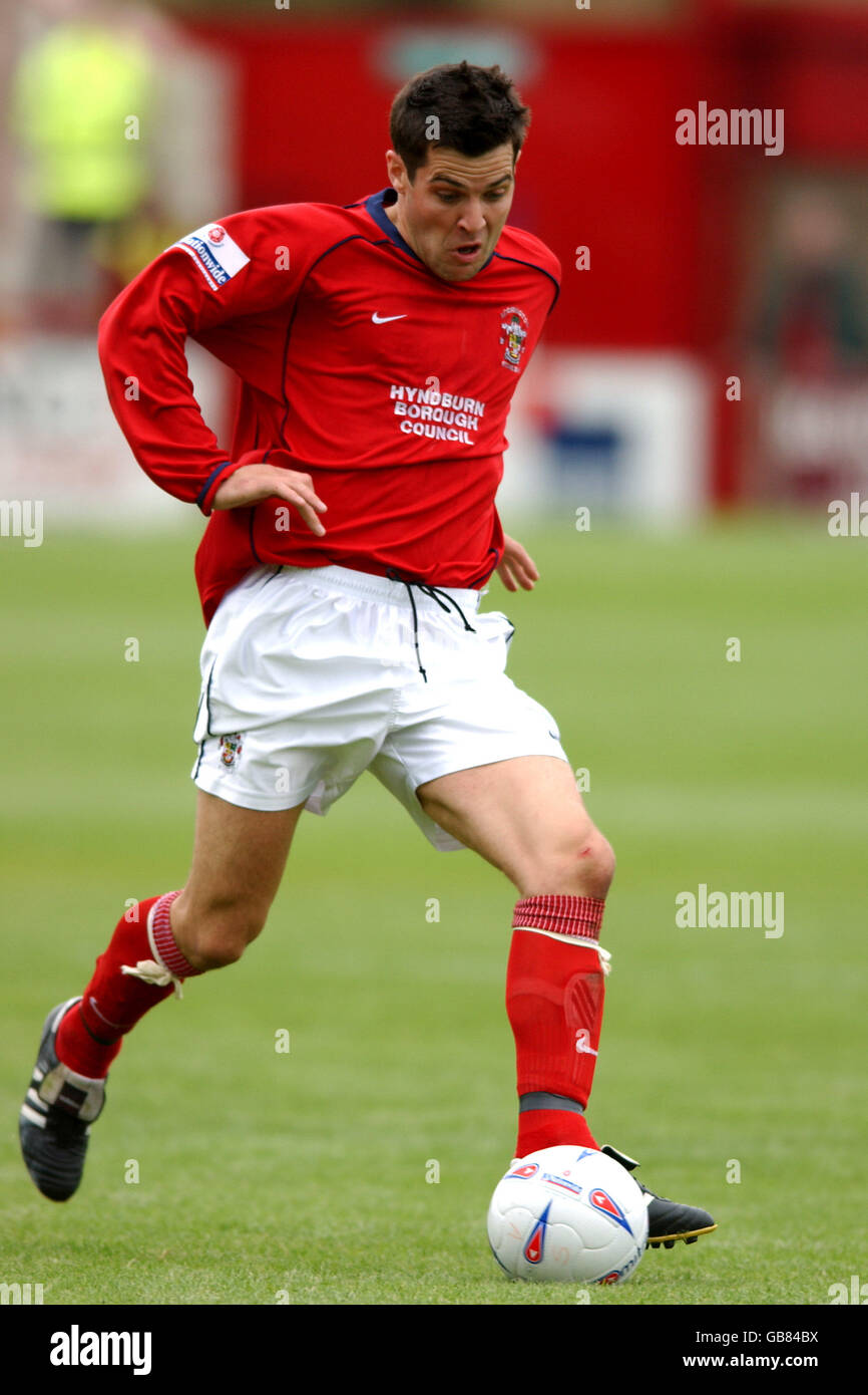 Fußball - Liga-Konferenz bundesweit - Accrington Stanley V Scarborough Stockfoto