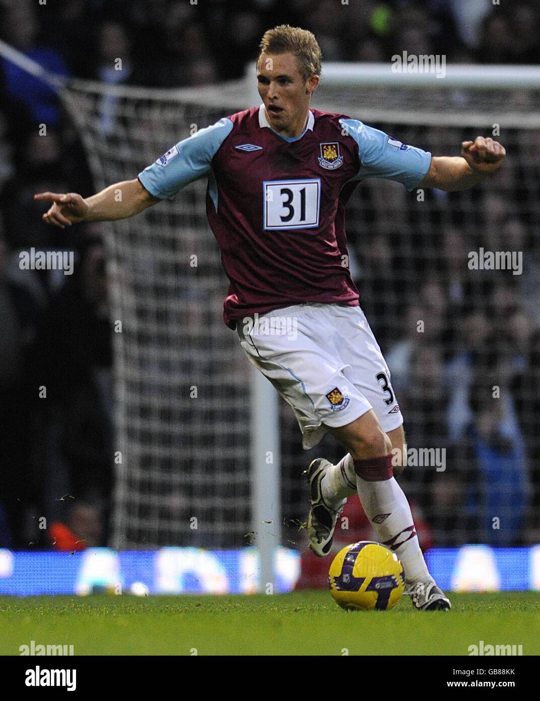 Fußball - Barclays Premier League - West Ham United / Everton - Upton Park. Jack Collison von West Ham United. Stockfoto