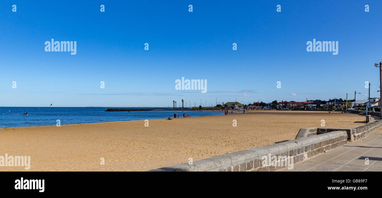 Strand von Williamstown, Victoria, Australien Stockfoto