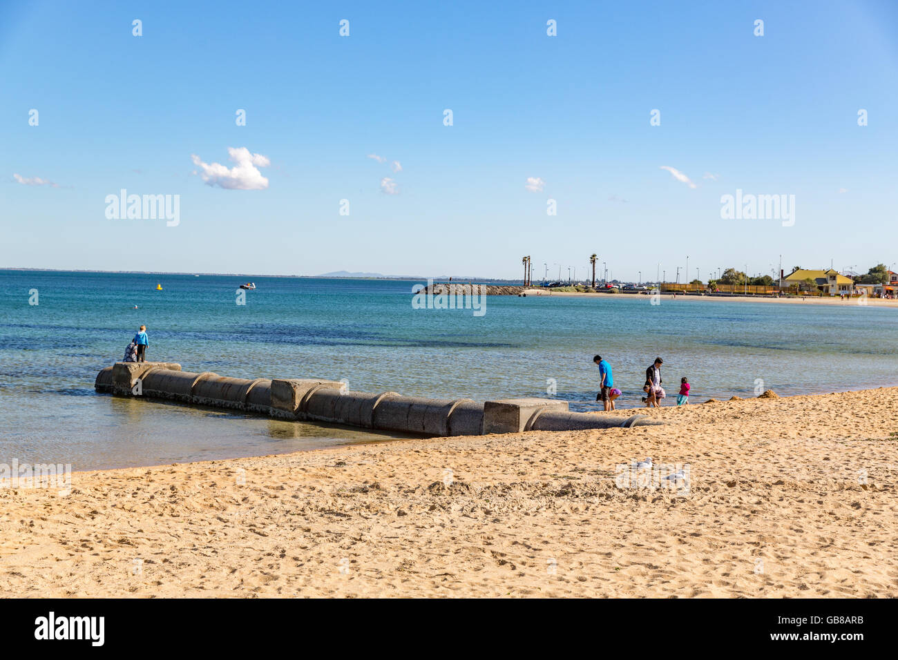 Sturm-Wasserleitung in Williamstown, Victoria, Australien Stockfoto