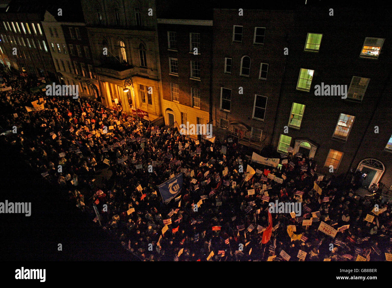 Dublin-Bildung-protest Stockfoto