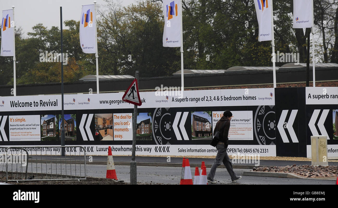 Wirtschaftliche Krise in Gehäuse Stockfoto