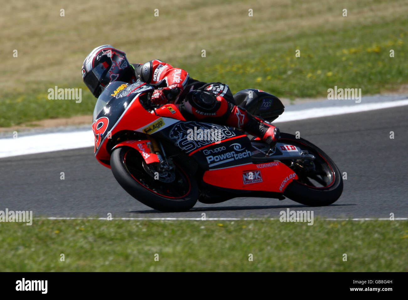 Master - Mapfre Aspar's Alvaro Bautista (SPA) während der 250 ccm Großer Preis Stockfoto