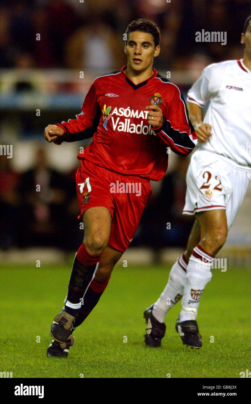 Fußball - Spanische Primera League - Sevilla gegen Valladolid. Oscar Gonzalez, Valladolid Stockfoto