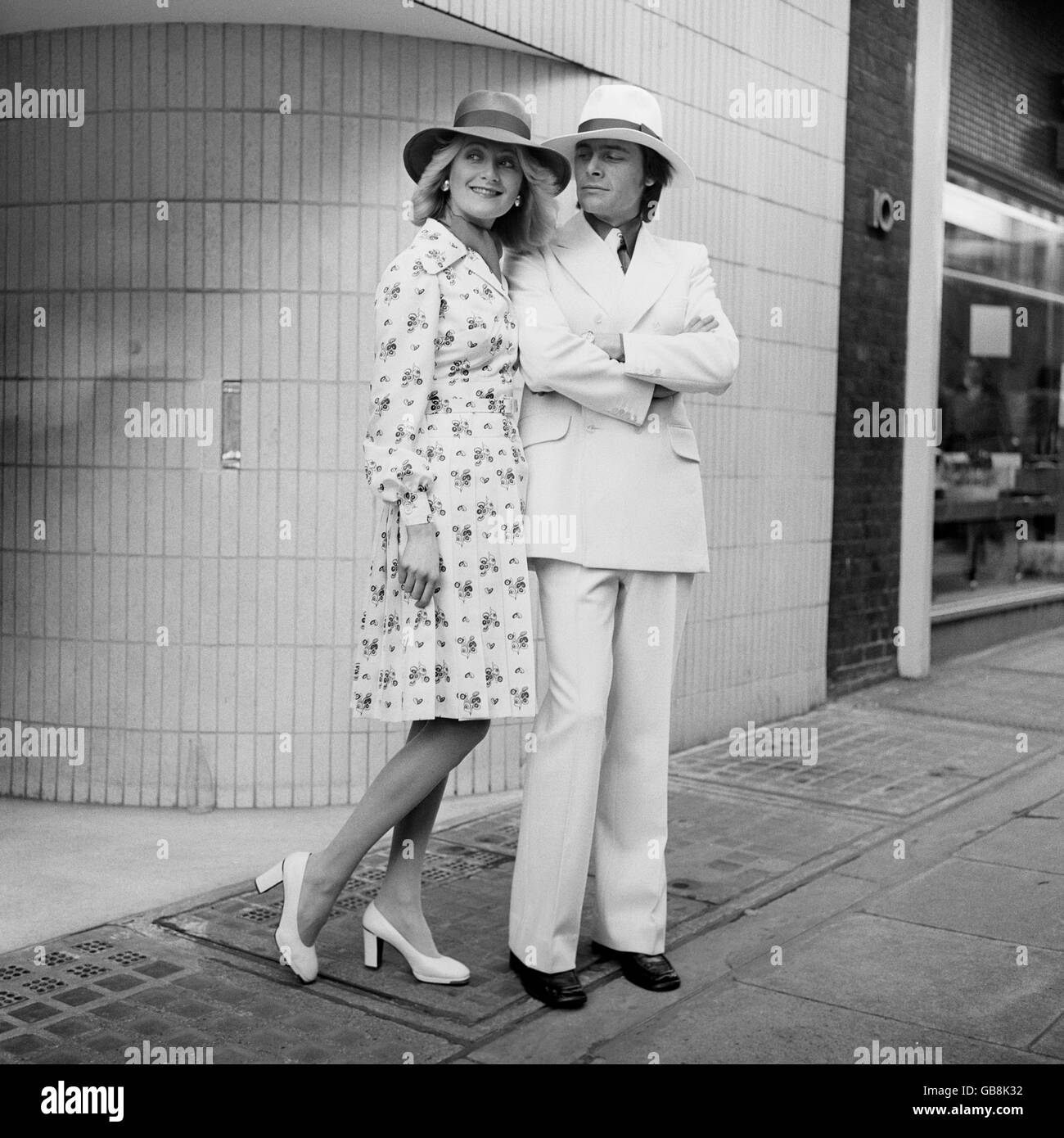 Mode - Christian Dior-London Frühjahrskollektion - 1973 Stockfoto
