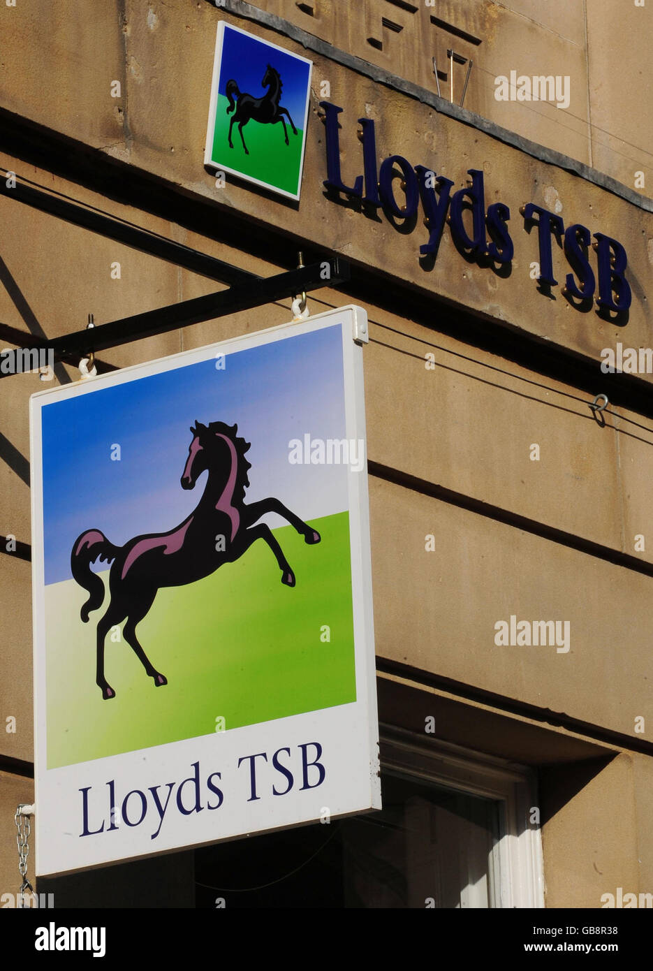 Eine allgemeine Ansicht der Lloyds TSB Bank im Zentrum von York. Stockfoto