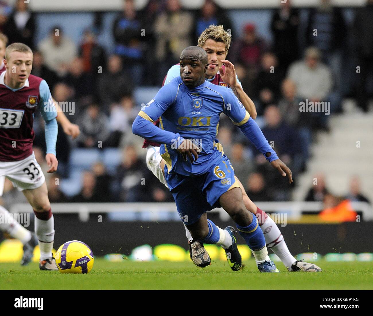 Fußball - Barclays Premier League - West Ham United V Portsmouth - Upton Park Stockfoto