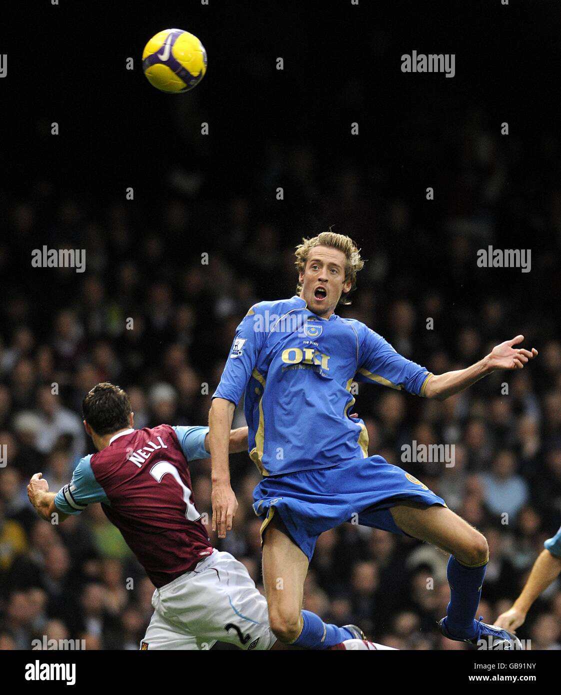 Fußball - Barclays Premier League - West Ham United V Portsmouth - Upton Park Stockfoto