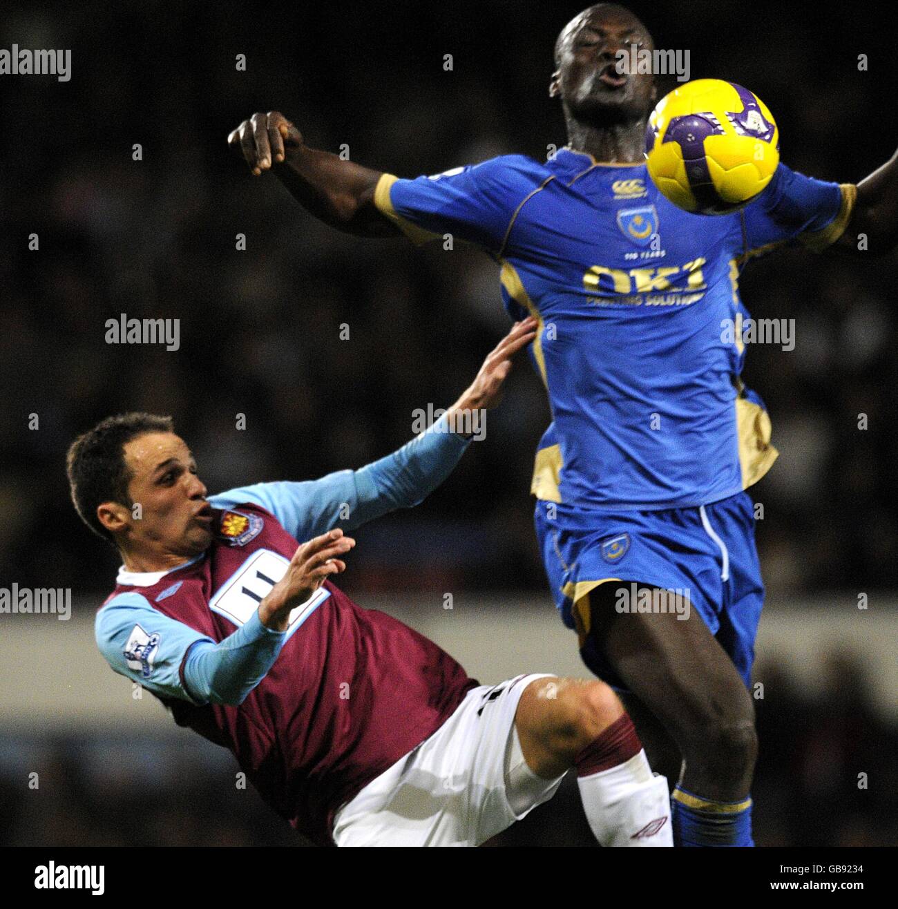 Fußball - Barclays Premier League - West Ham United V Portsmouth - Upton Park Stockfoto