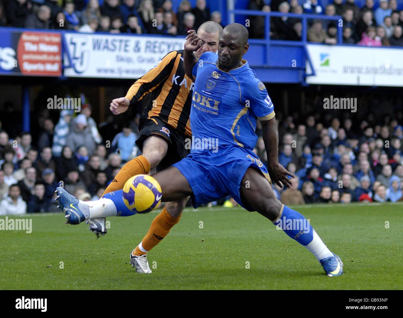 Fußball - Barclays Premier League - Portsmouth V Hull City - Fratton Park Stockfoto