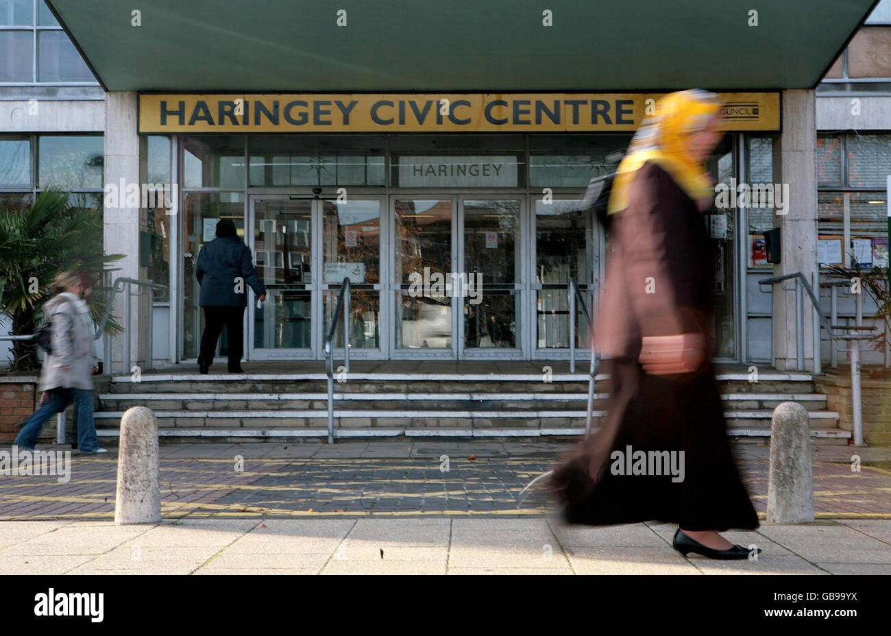 Eine allgemeine Ansicht des Haringey Civic Center in Wood Green, London. Stockfoto