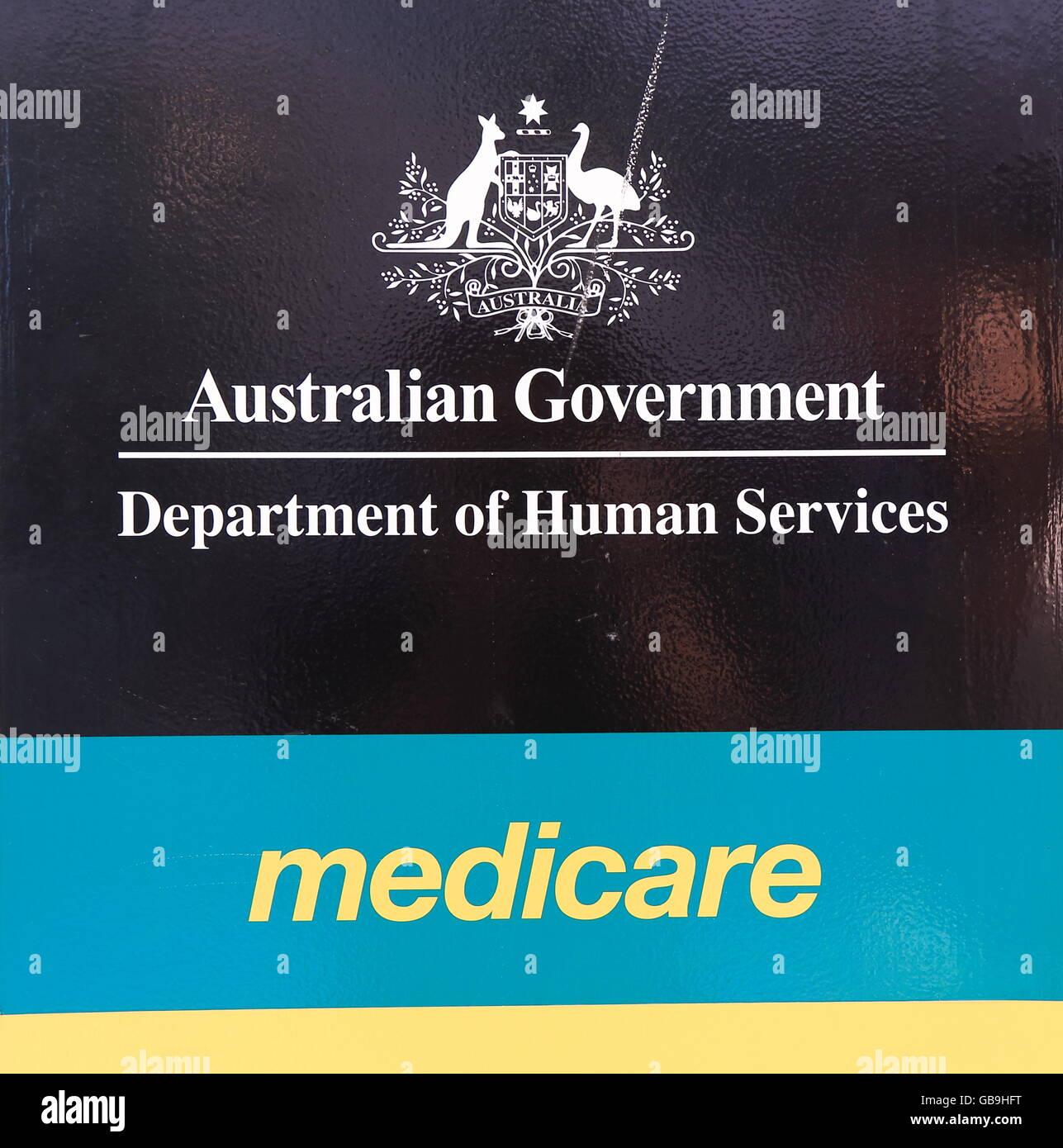 Medicare Department of Human Services Australien. Stockfoto