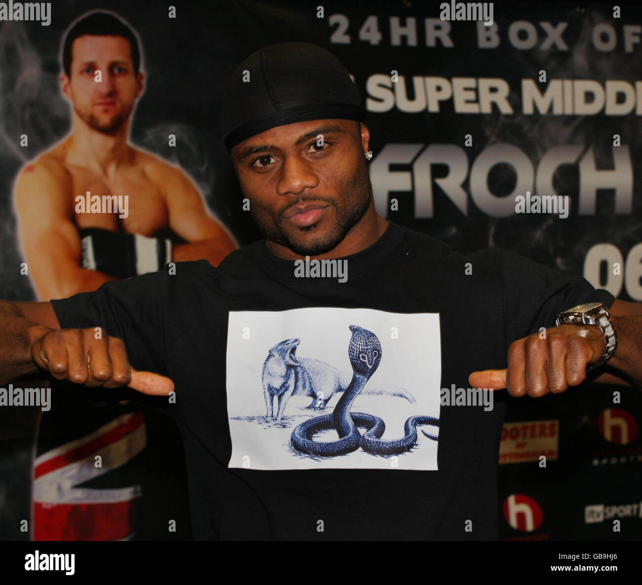 Boxen - Carl Froch und Jean Pascal Kopf-an-Kopf-Pressekonferenz - Crown Plaza Stockfoto