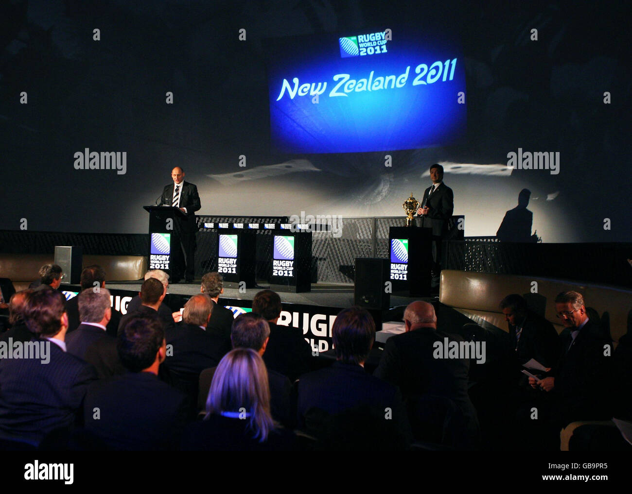 Rugby-Union - IRB Rugby Union World Cup 2011 Pool Allocation Draw - Tower Bridge Stockfoto