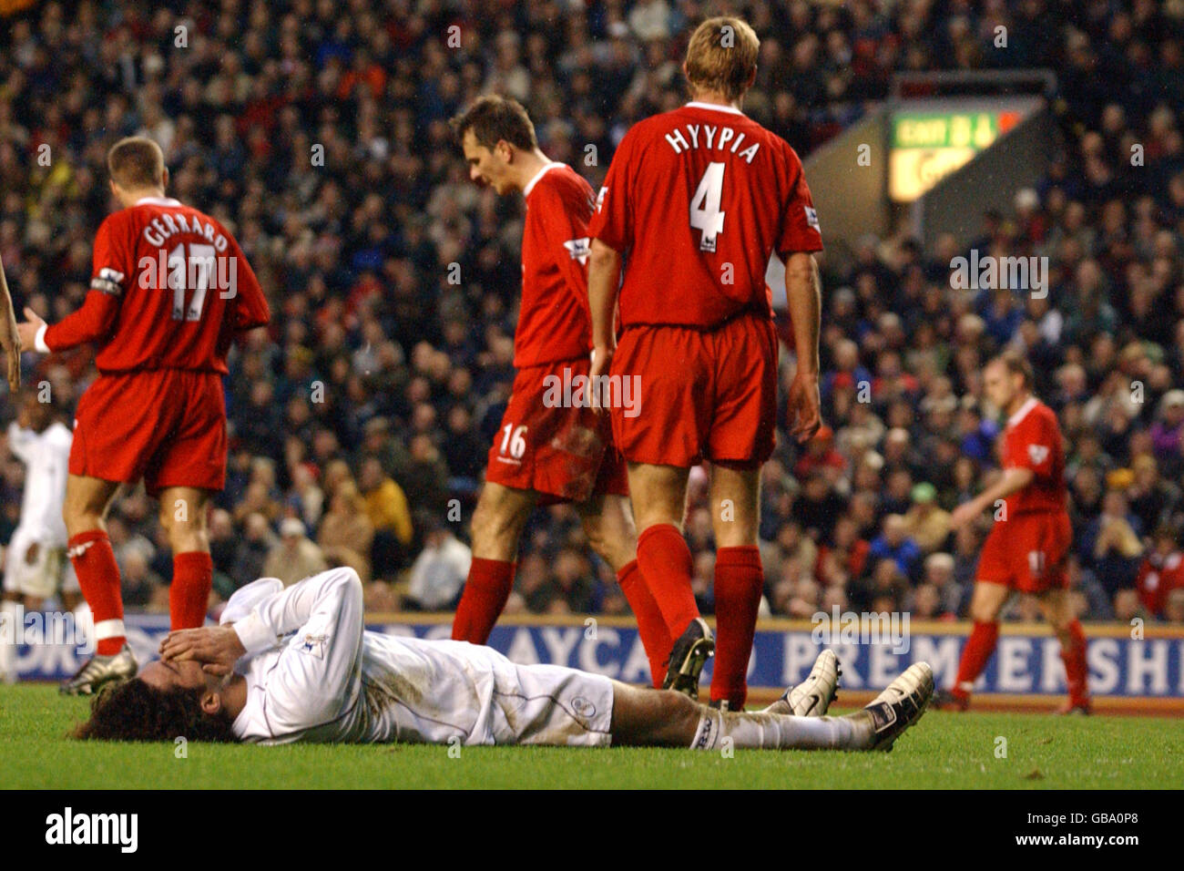 Fußball - FA Barclaycard Premiership - Liverpool V Bolton Wanderers Stockfoto